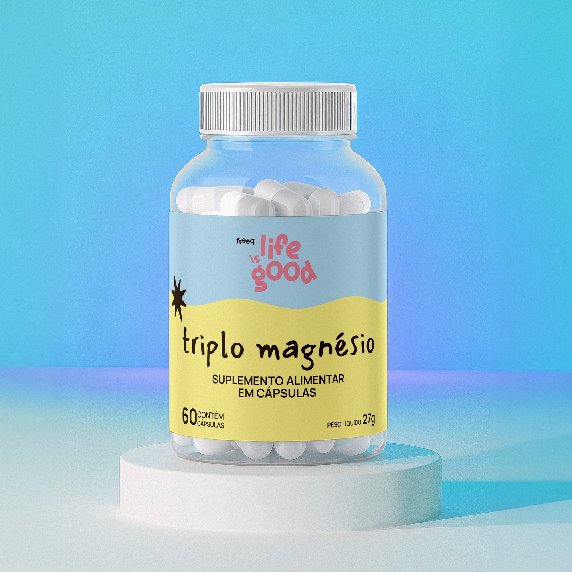 Triplo Magnésio - Life is Good (60 cápsulas)