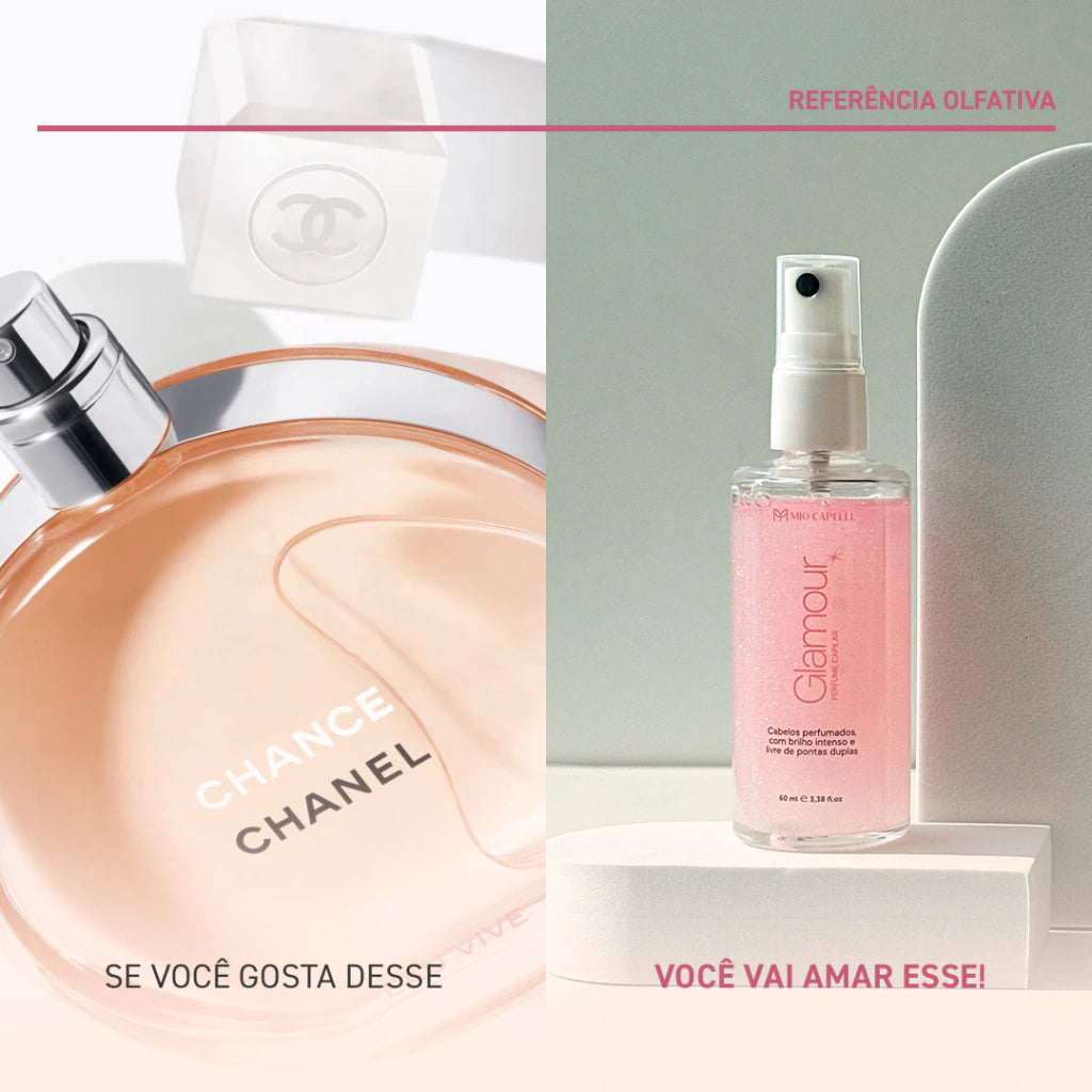 Perfume Capilar Glamour | inspirado no Chance Eau Tendre (Chanel)
