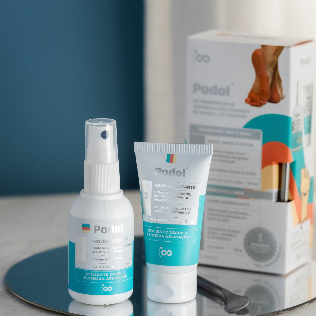 Kit Podol (Amolecedor, Hidratante e Espátula) - Foots®