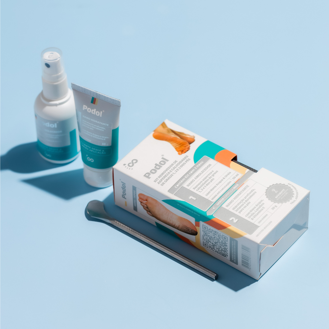 Kit Podol (Amolecedor, Hidratante e Espátula) - Foots®