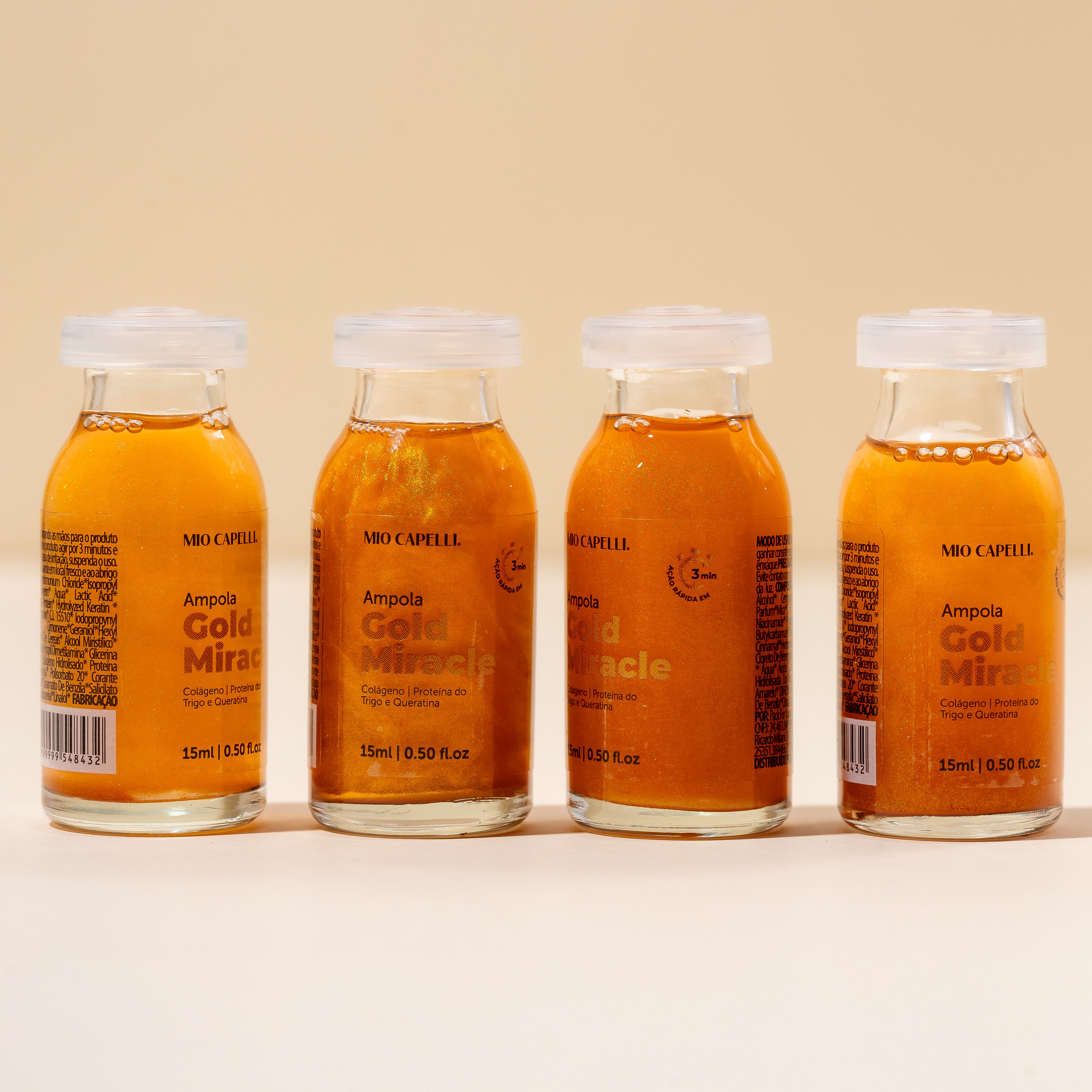 Ampola Gold Miracle 15ml - Mio Capelli®