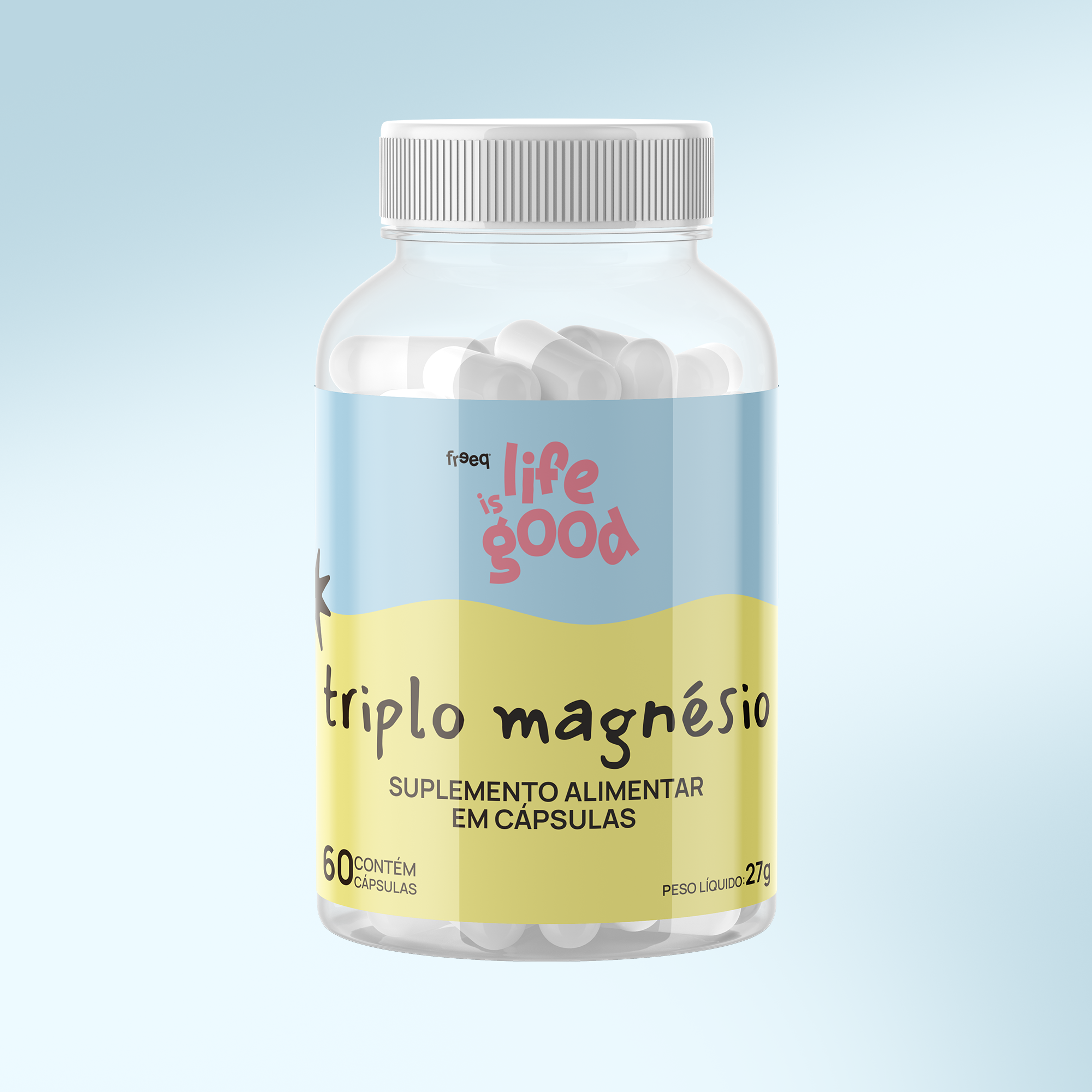 Triplo Magnésio - Life is Good (60 cápsulas)