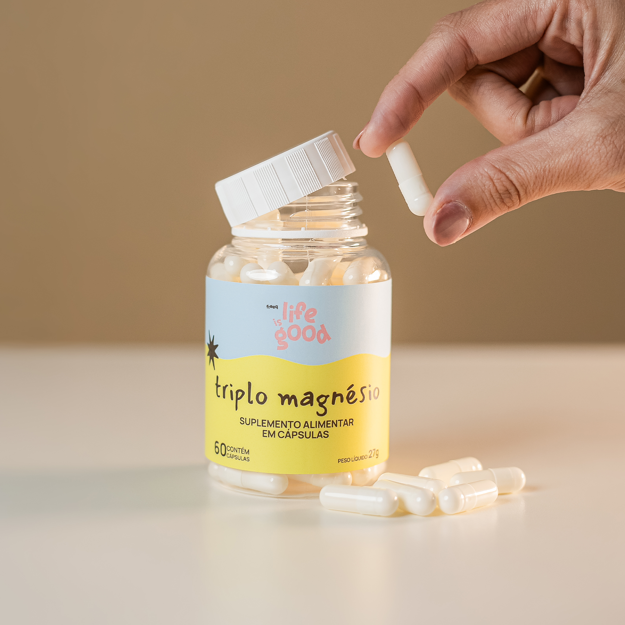 Triplo Magnésio - Life is Good (60 cápsulas)