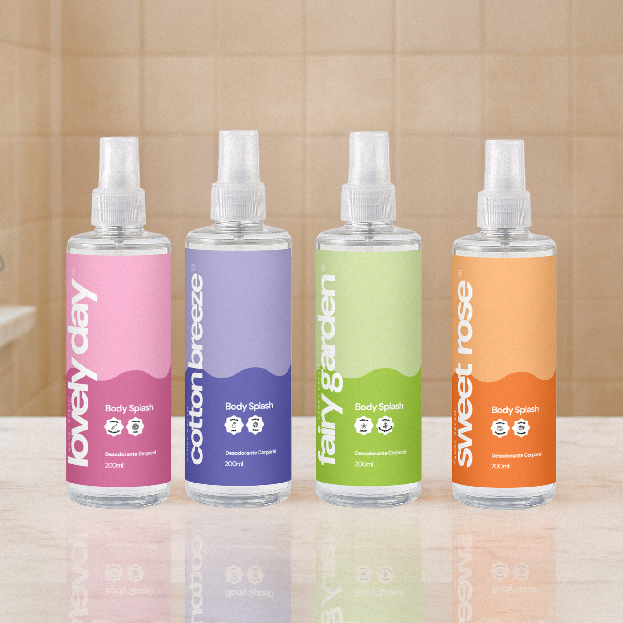 Kit Body Splash Mio Capelli (4 itens)
