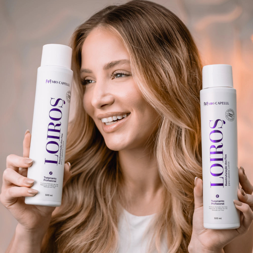 Kit Progressiva Orgânica Para Loiros (Alisa e Matiza) + Mio Caps de Brinde